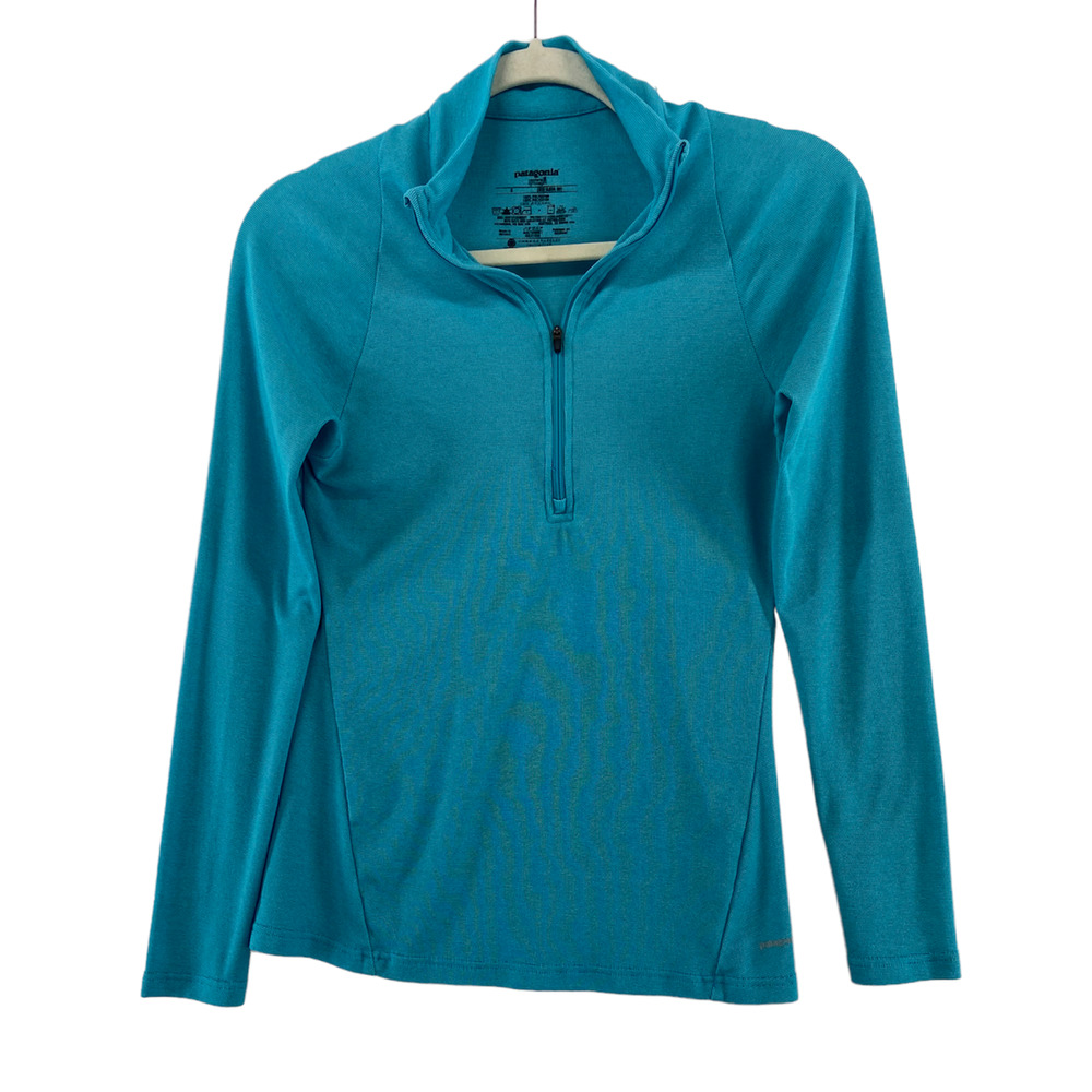 Patagonia Blue Capilene 2 Half Zip‎ Sz Small